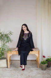 3 Pcs Women's Unstitched Embroidered Suit