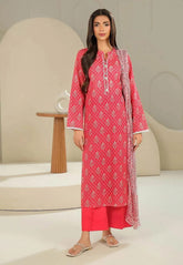 3 Pcs Women's Unstitched Printed Suit