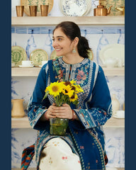 3 Pcs Women's Unstitched Embroidered Suit