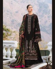 Dhank BEST Quality Stuff Wool printed shawl Embroidered 3pc