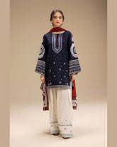 DHANAK Front Full Heavy Embroidered 3pic