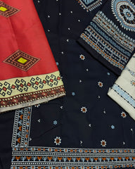 DHANAK Front Full Heavy Embroidered 3pic
