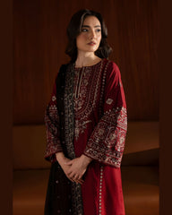 3Pcs Women Unstitched suit