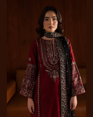 3Pcs Women Unstitched suit