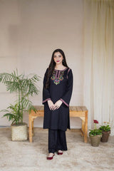 3 Pcs Women's Unstitched Embroidered Suit