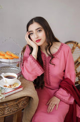 3 Pcs Women's Unstitched Embroidered Suit