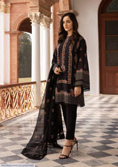 3 Pcs Women's Unstitched Embroidered Suit
