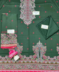 3 Pcs Women's Unstitched Printed Suit