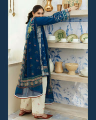 3 Pcs Women's Unstitched Embroidered Suit