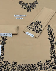 DHANAK Shirt Front HEAVY  Embroidery 2pic