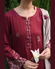 Dhanak Hit Codes  Embroidered  3pic