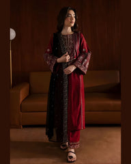 3Pcs Women Unstitched suit