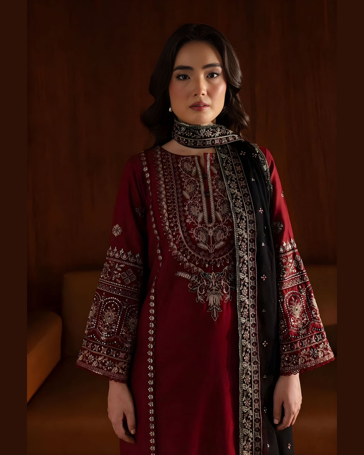 3Pcs Women Unstitched suit